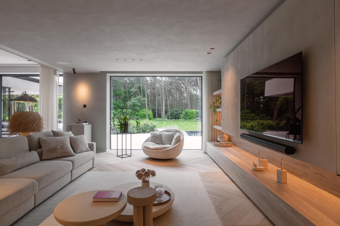 uitzicht natuur luxe tapijt mortex ontwerp leefruimte modern - SFAR i&a Limburg