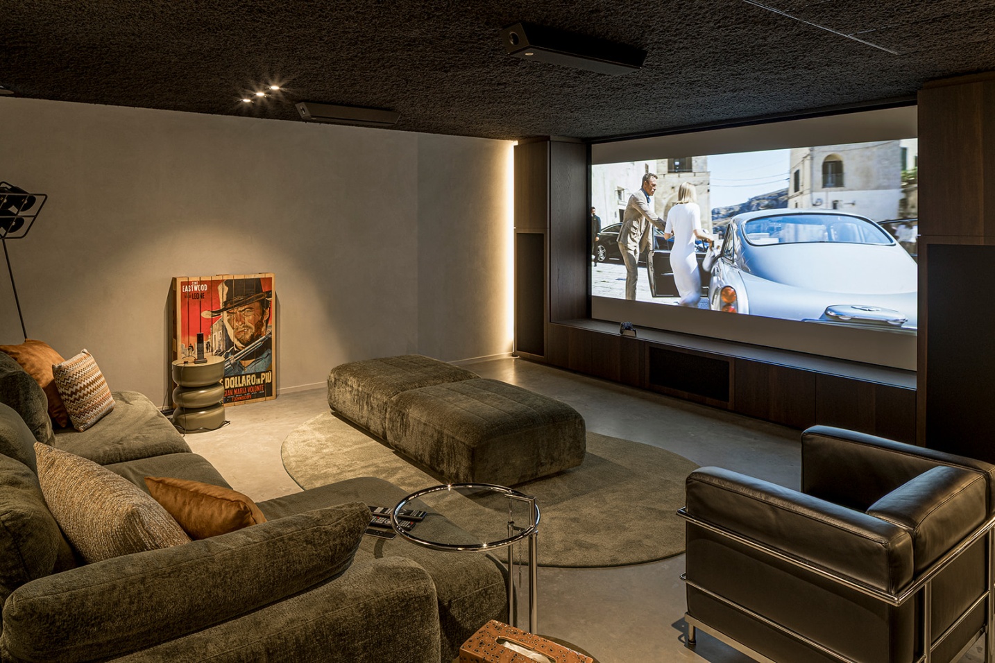 beamer ontwerp mancave gezellig cosy ontwerp cinema architectuur - SFAR architecten Hasselt