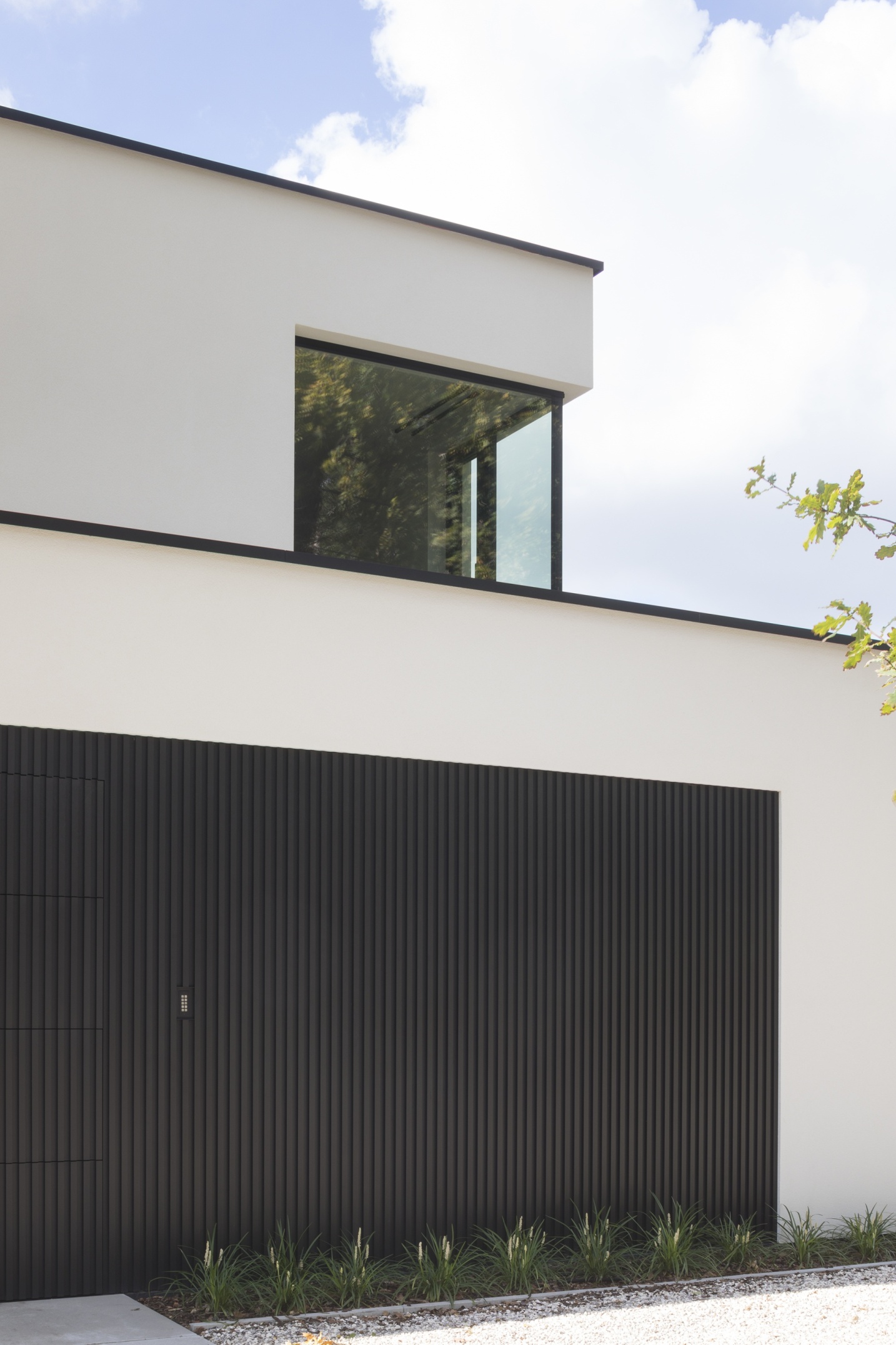 voorgevel moderne architectuur garage crepi aluminium voorgevel moderne - SFAR interieur & architect