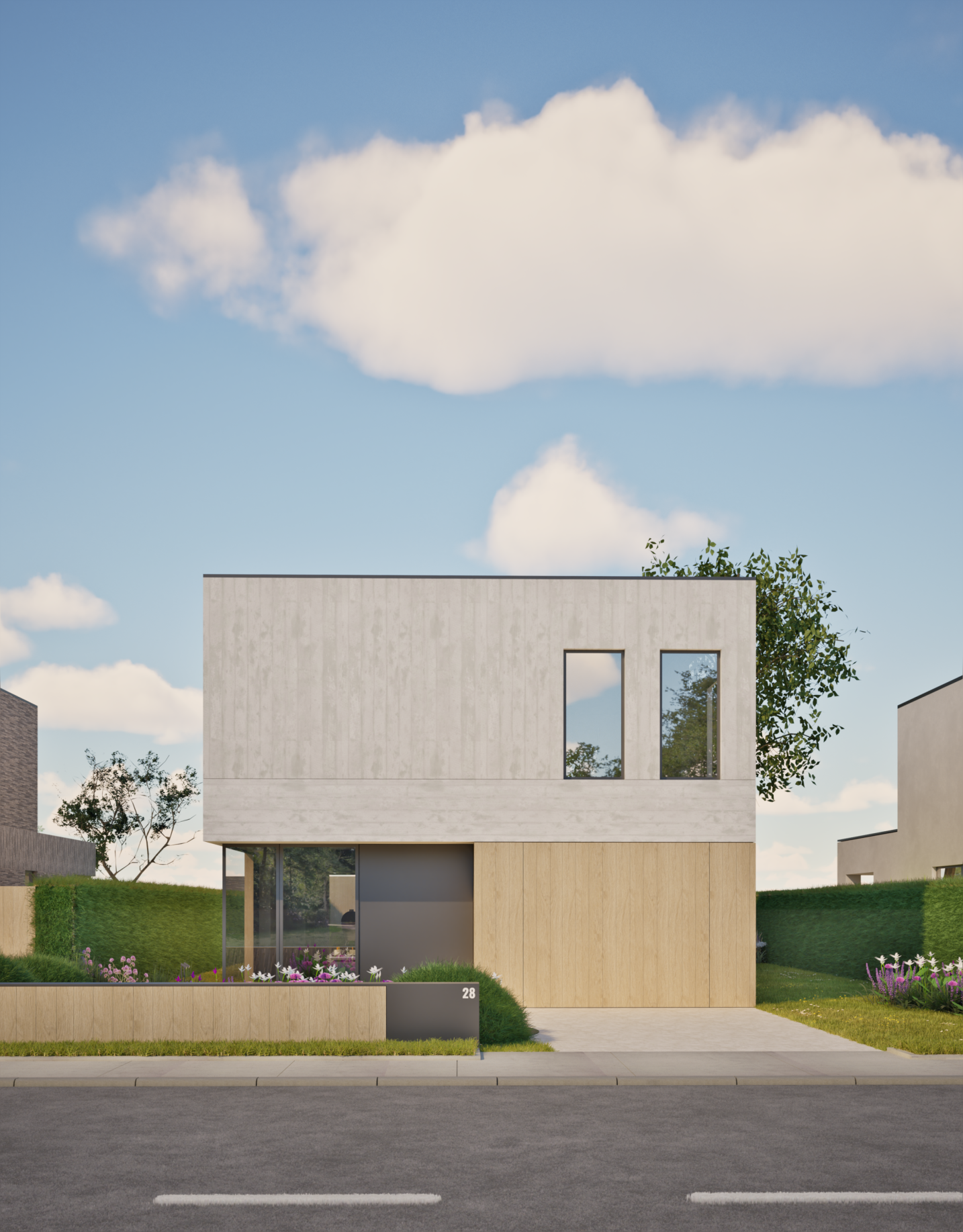 11 woningen zorgvuldig ingepland met aandacht voor leefkwaliteit en groen – SFAR interieur & architecten Hasselt