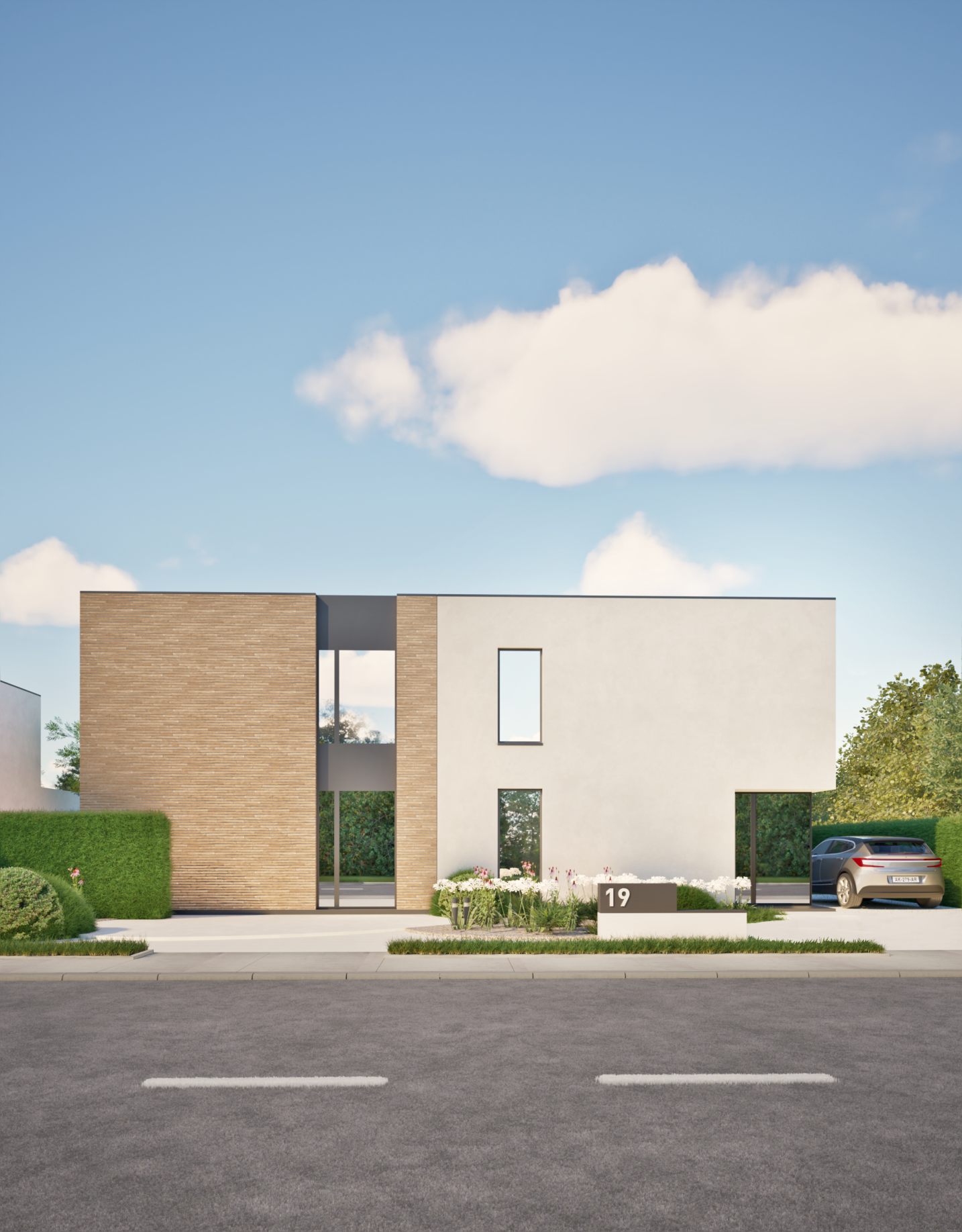 Woonontwikkeling met duidelijke circulatie en private buitenruimtes – SFAR interieur & architecten Hasselt