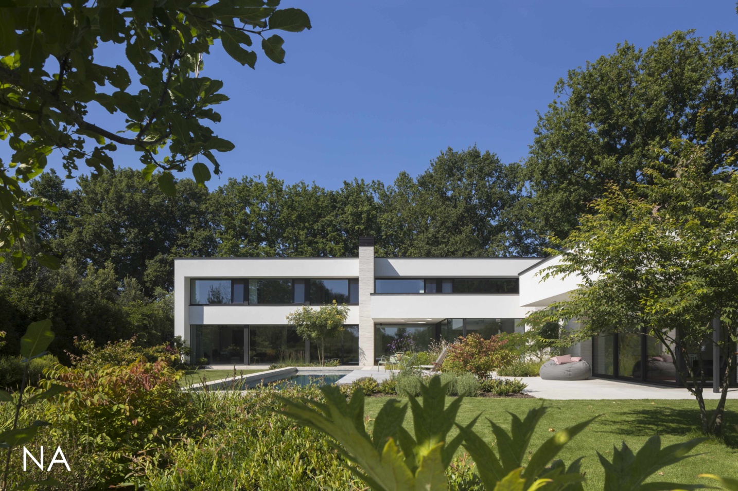 House FG Genk architectuur luxe ontwerp situatie Na architect SFAR