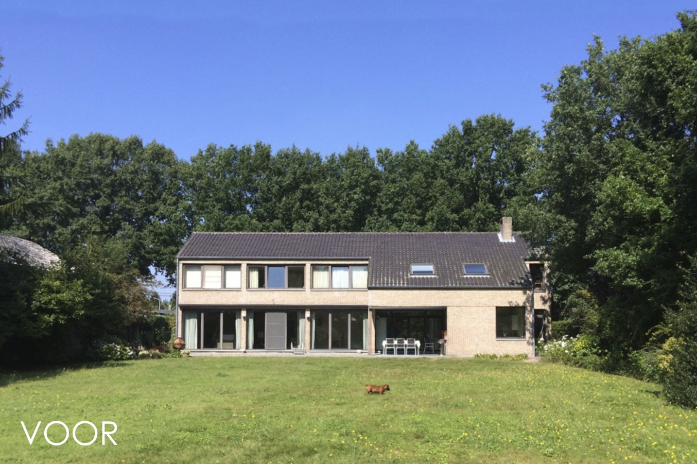 House FG Genk architectuur luxe ontwerp situatie voor architect SFAR