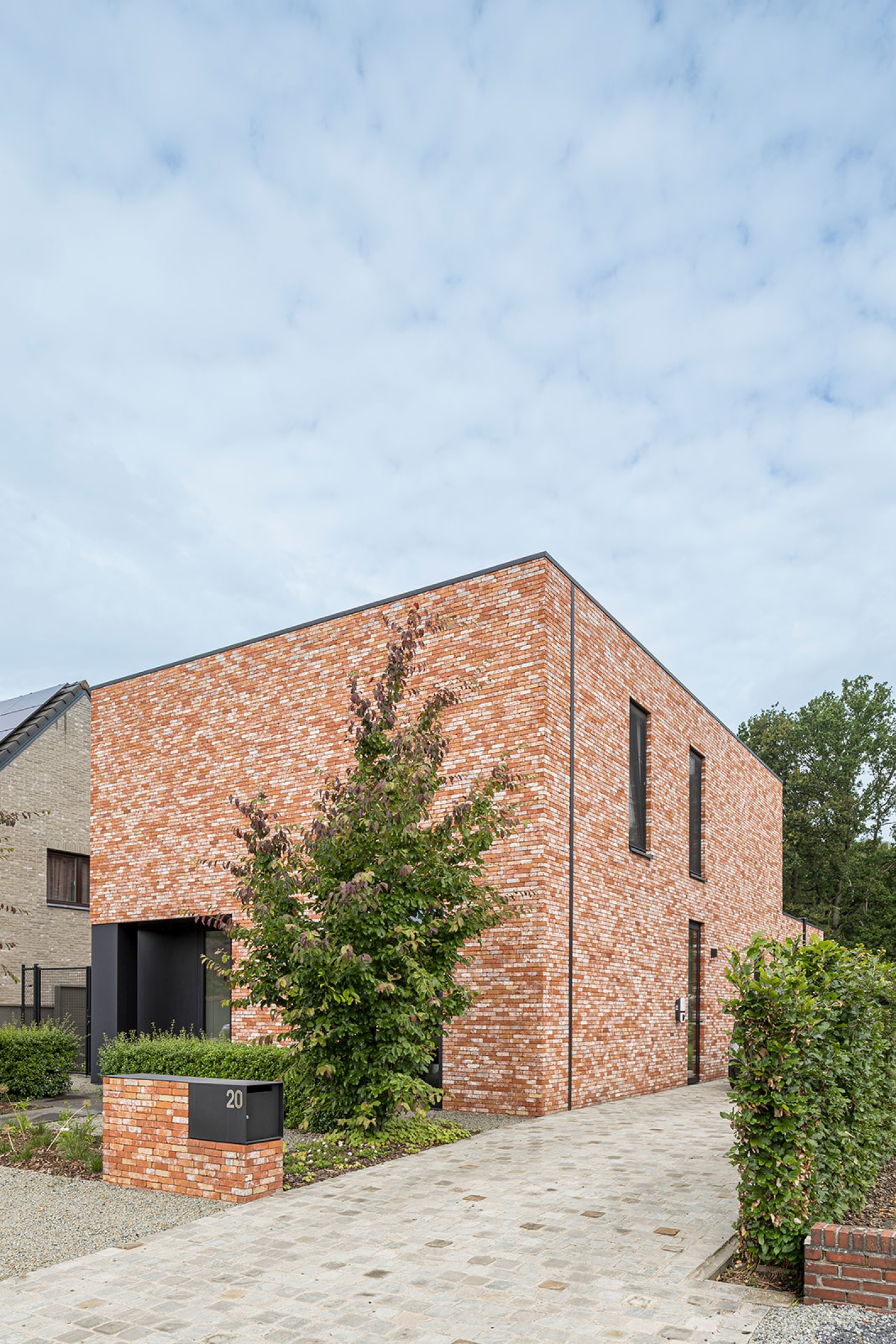 moderne architectuur ontwerp gevel zonhoven architect 