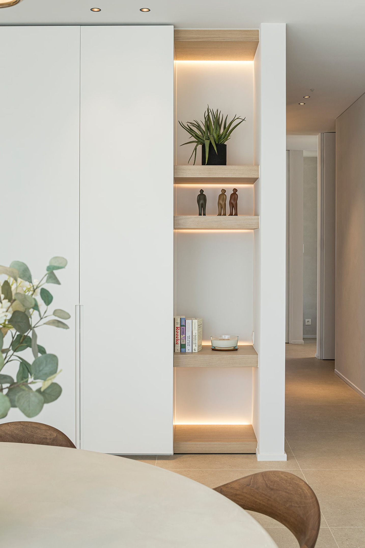 kast detail interieur moderne interieur eettafel schrijnwerker architect
