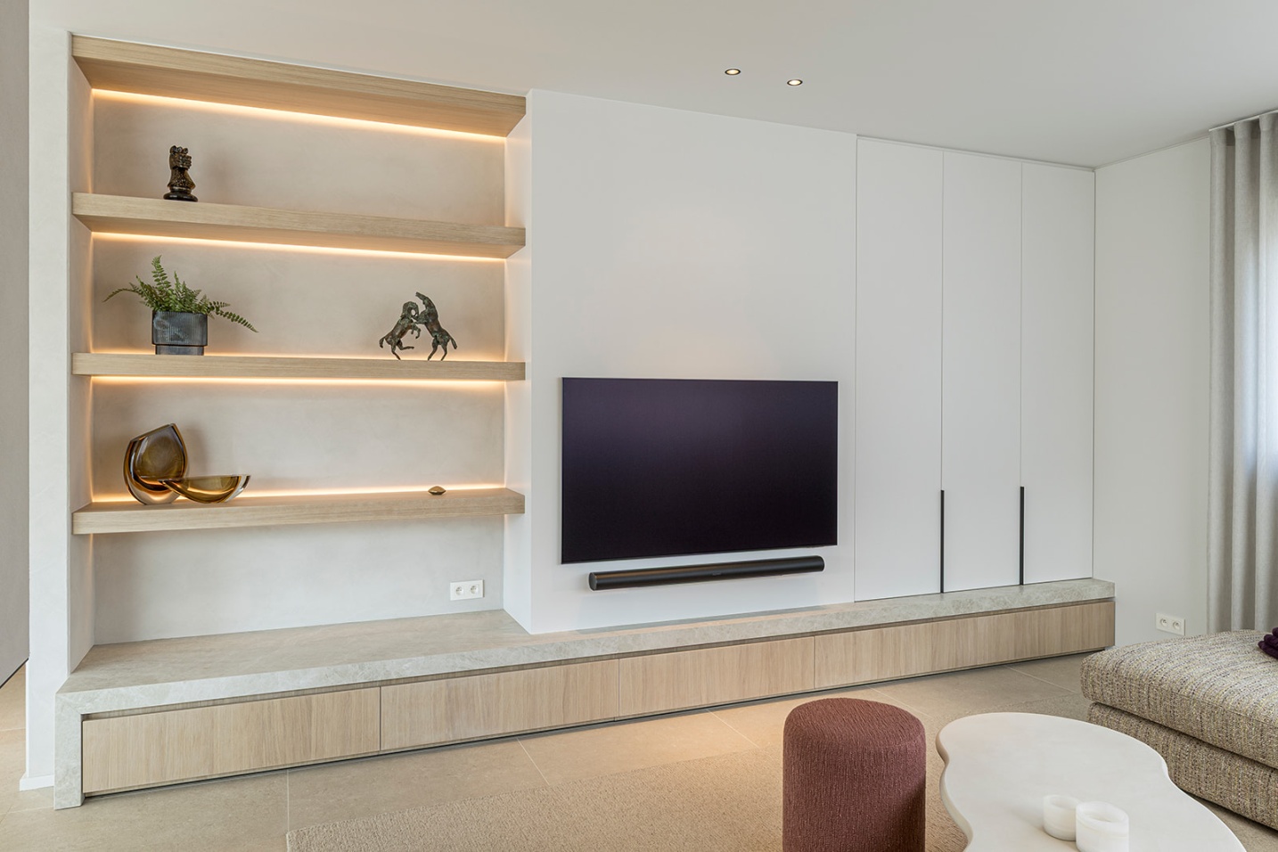 luxe ontwerp modern interieur tv sfar architectuur en interieur